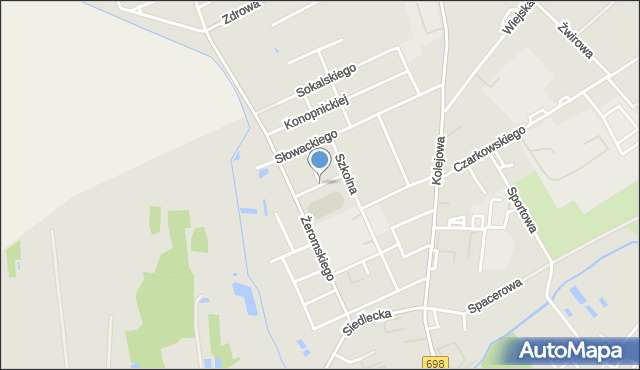 Łosice, Dolna, mapa Łosice