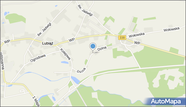 Lubiąż, Dolna, mapa Lubiąż