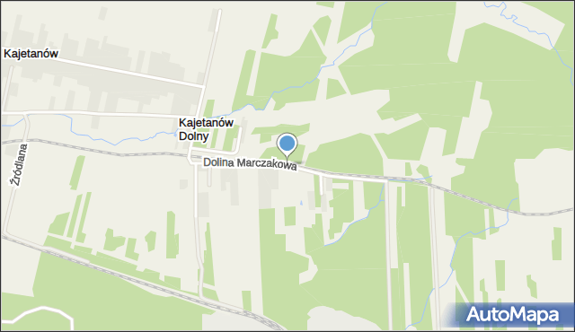 Masłów Drugi, Dolina Marczakowa, mapa Masłów Drugi