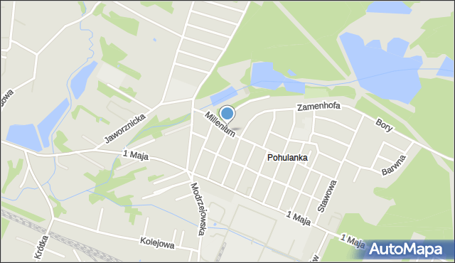 Myszków, Dobra, mapa Myszków