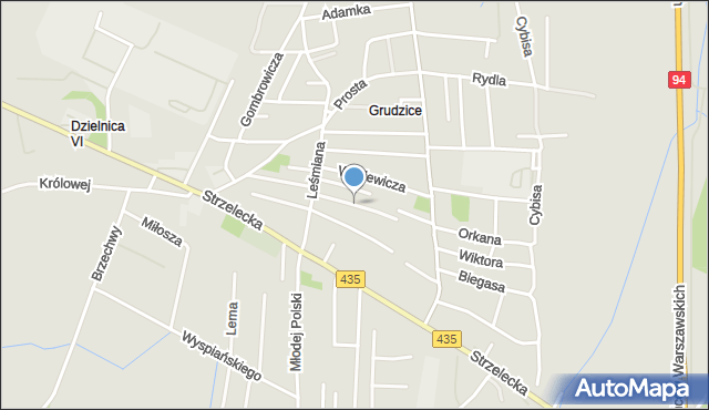 Opole, Dobisa Józefa, mapa Opola