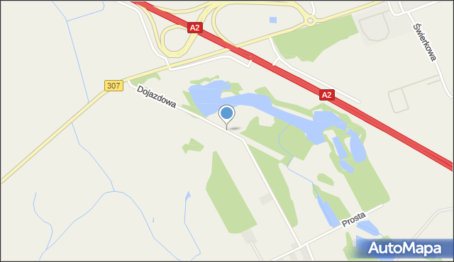 Otusz, Dojazdowa, mapa Otusz