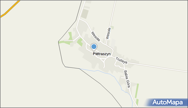 Pietraszyn, Dolna, mapa Pietraszyn
