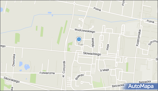 Piotrków Trybunalski, Doroszewskiego Witolda, mapa Piotrków Trybunalski