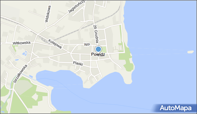 Powidz powiat słupecki, Dorszewskiego Kazimierza, ks. inf., mapa Powidz powiat słupecki