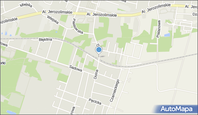 Pruszków, Dolna, mapa Pruszków