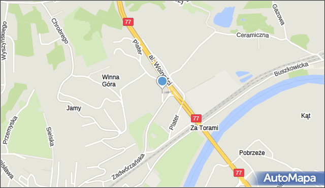 Przemyśl, Dobra, mapa Przemyśla