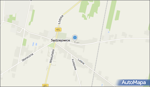 Sędziejowice powiat łaski, Dolna, mapa Sędziejowice powiat łaski