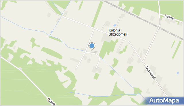 Strzegomek, Dojazdowa, mapa Strzegomek