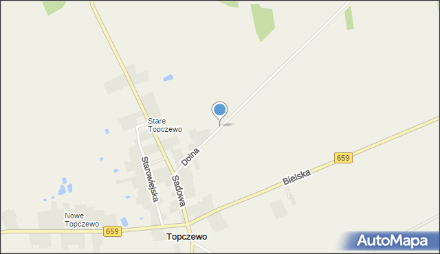 Topczewo, Dolna, mapa Topczewo