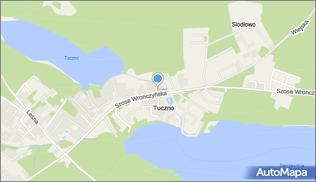 Tuczno gmina Pobiedziska, Dojazd, mapa Tuczno gmina Pobiedziska