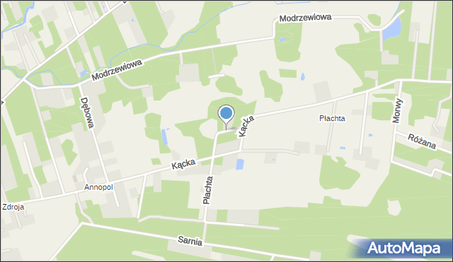 Wiązowna, Dobra, mapa Wiązowna