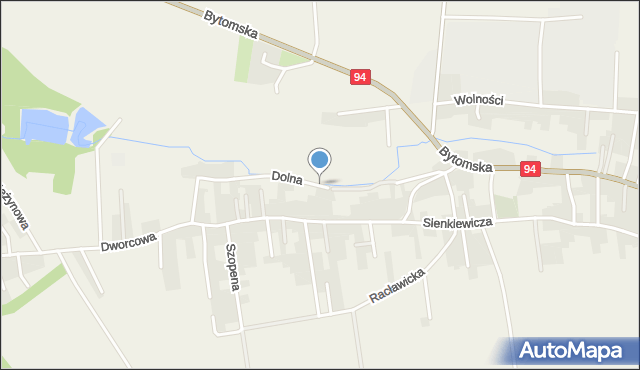Wieszowa, Dolna, mapa Wieszowa