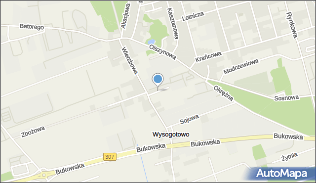 Wysogotowo, Dojazd, mapa Wysogotowo