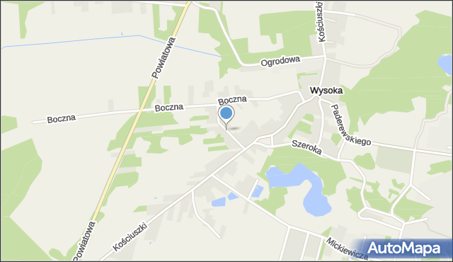 Wysoka gmina Łazy, Dolna, mapa Wysoka gmina Łazy