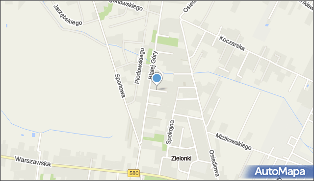 Zielonki-Wieś, Dobra, mapa Zielonki-Wieś