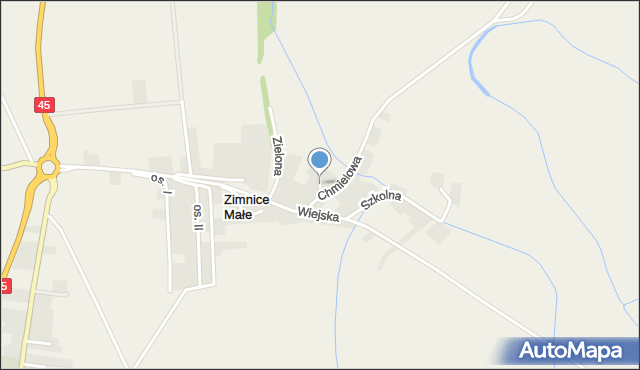 Zimnice Małe, Dolna, mapa Zimnice Małe