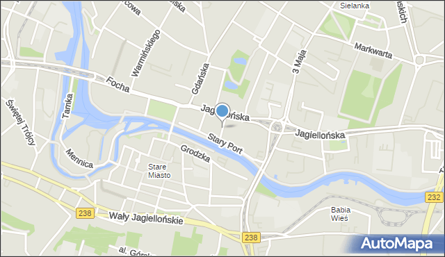 Bydgoszcz, Druckiego-Lubeckiego Franciszka, mapa Bydgoszczy
