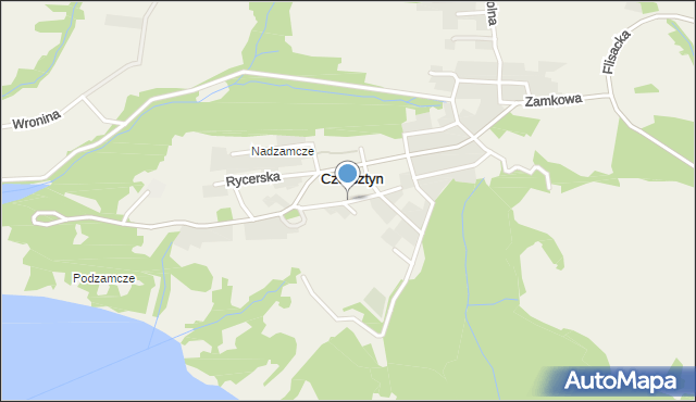 Czorsztyn, Drohojowskich, mapa Czorsztyn