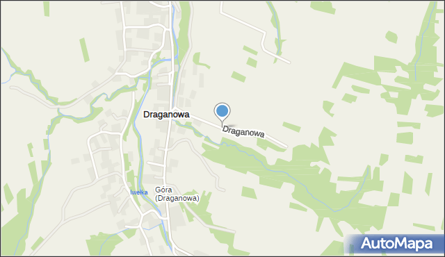 Draganowa, Draganowa, mapa Draganowa