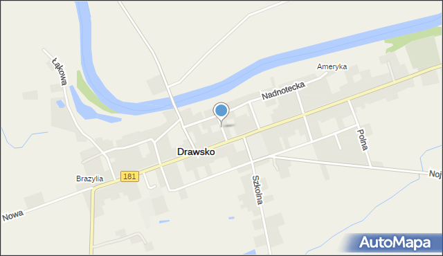 Drawsko, Drawsko, mapa Drawsko