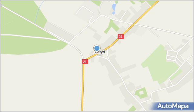 Dretyń, Dretyń, mapa Dretyń