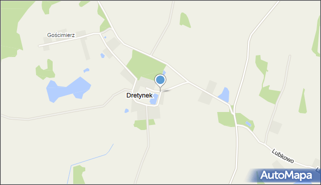 Dretynek, Dretynek, mapa Dretynek