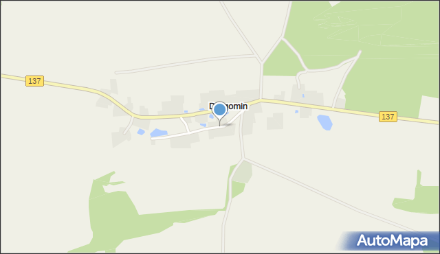 Drogomin gmina Sulęcin, Drogomin, mapa Drogomin gmina Sulęcin