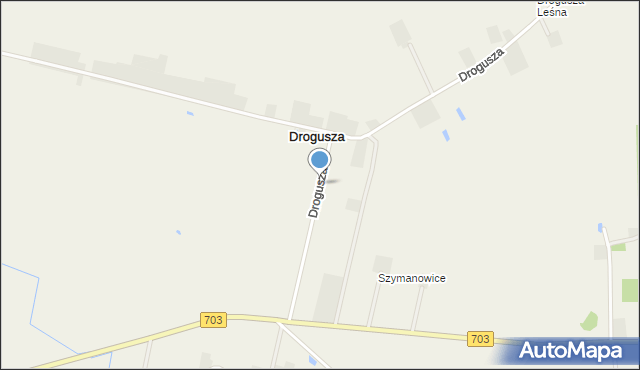 Drogusza, Drogusza, mapa Drogusza