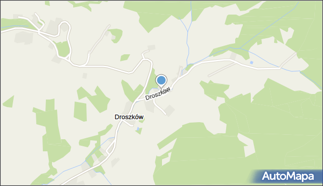 Droszków gmina Kłodzko, Droszków, mapa Droszków gmina Kłodzko