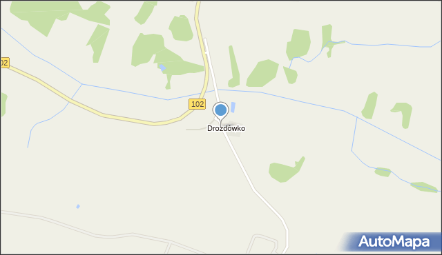 Drozdowo gmina Karnice, Drozdówko, mapa Drozdowo gmina Karnice