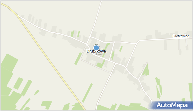 Drużykowa, Drużykowa, mapa Drużykowa