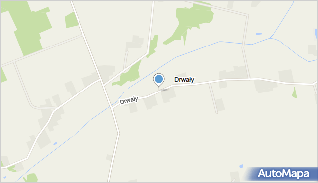 Drwały gmina Zatory, Drwały, mapa Drwały gmina Zatory