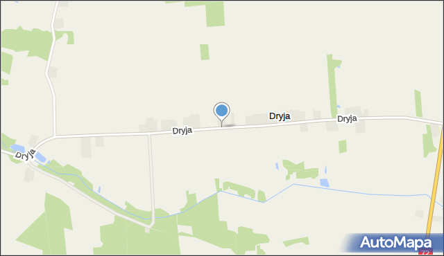 Dryja, Dryja, mapa Dryja