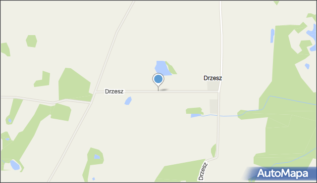 Drzesz, Drzesz, mapa Drzesz