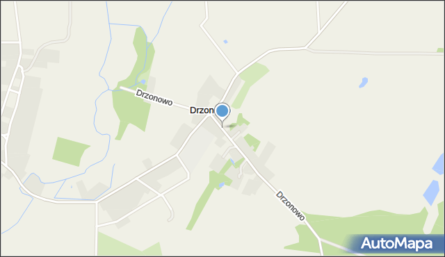 Drzonowo gmina Kołobrzeg, Drzonowo, mapa Drzonowo gmina Kołobrzeg