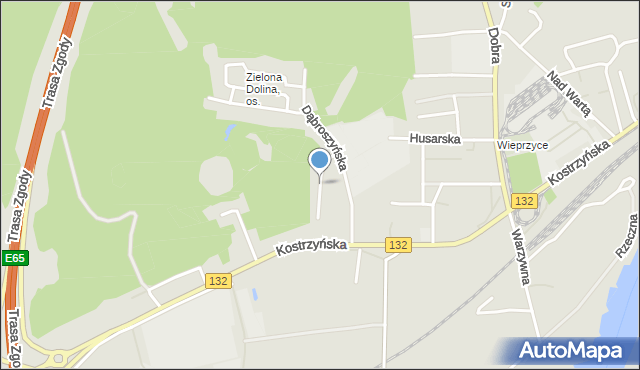 Gorzów Wielkopolski, Drzewicka, mapa Gorzów Wielkopolski