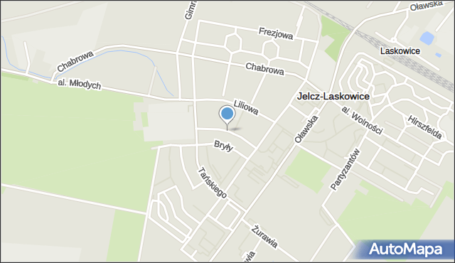 Jelcz-Laskowice, Drzewieckiego Stefana, mapa Jelcz-Laskowice
