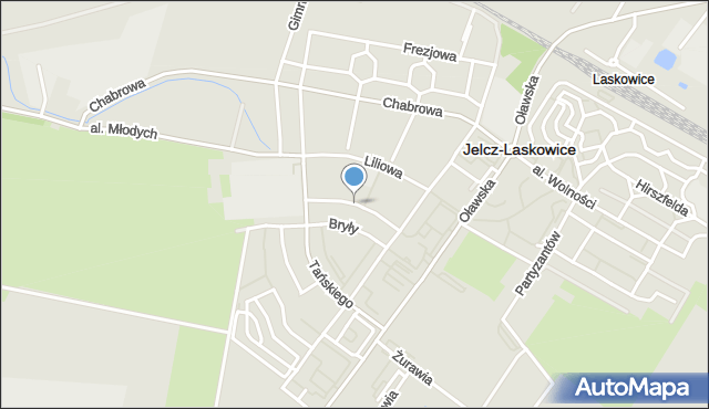 Jelcz-Laskowice, Drzewieckiego Stefana, mapa Jelcz-Laskowice