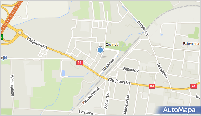 Legnica, Drzymały Michała, mapa Legnicy