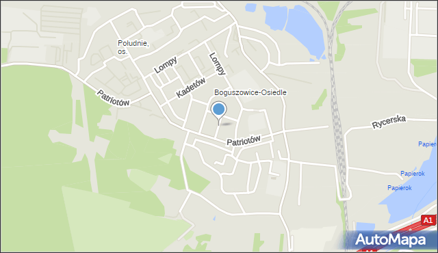 Rybnik, Drobnego Emila, mapa Rybnika