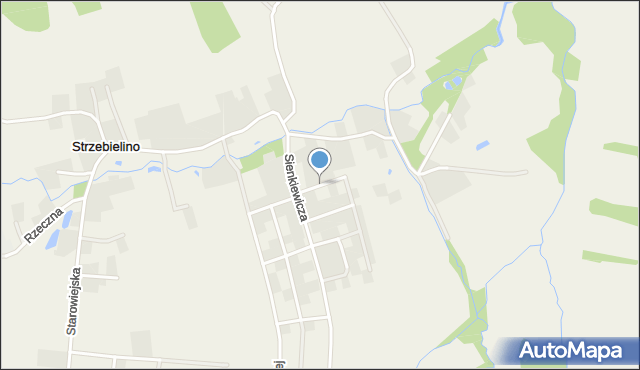 Strzebielino, Drzymały, mapa Strzebielino