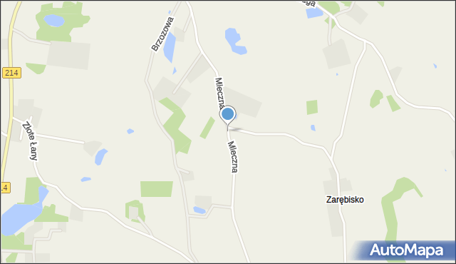 Tuchlino, Droga Mleczna, mapa Tuchlino