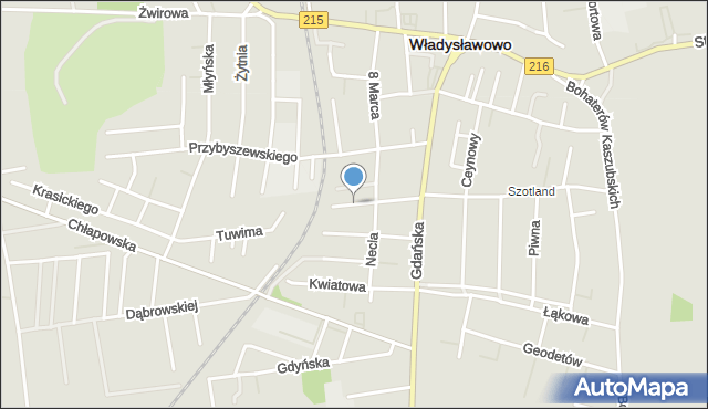 Władysławowo powiat pucki, Drzeżdżona Jana, mapa Władysławowo powiat pucki