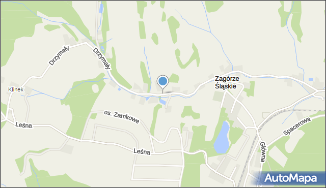 Zagórze Śląskie, Drzymały Michała, mapa Zagórze Śląskie