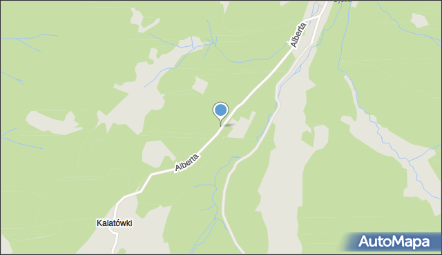 Zakopane, Droga Brata Alberta, mapa Zakopanego