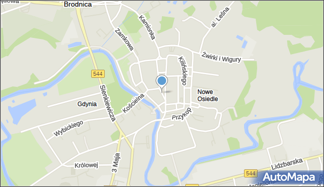 Brodnica, Duży Rynek, mapa Brodnica