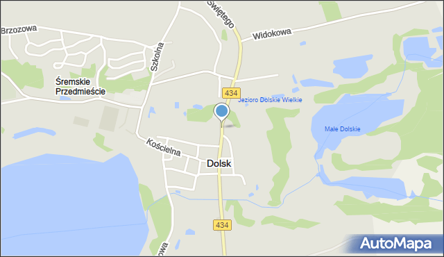 Dolsk powiat śremski, Ducha Świętego, mapa Dolsk powiat śremski