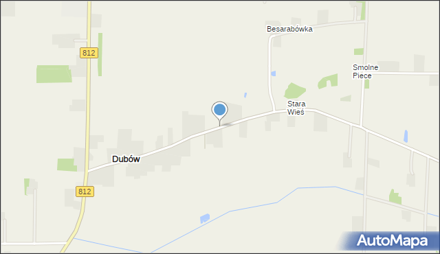 Dubów, Dubów, mapa Dubów