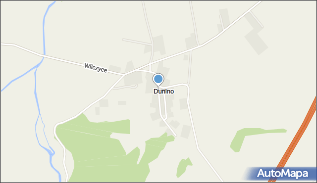 Dunino, Dunino, mapa Dunino